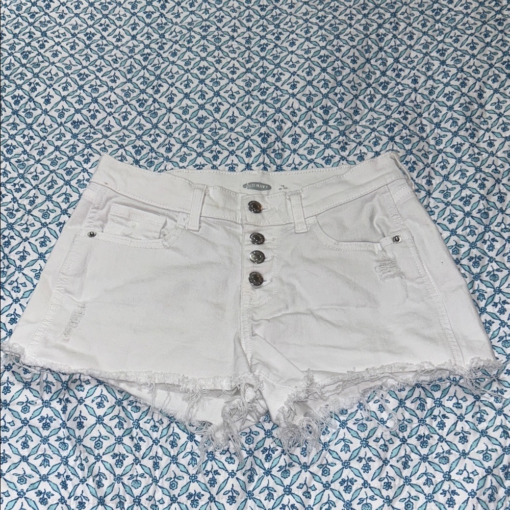 Old Navy Women's White Jean Shorts